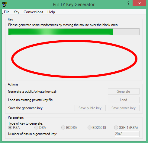Putty SSH Key generate 2