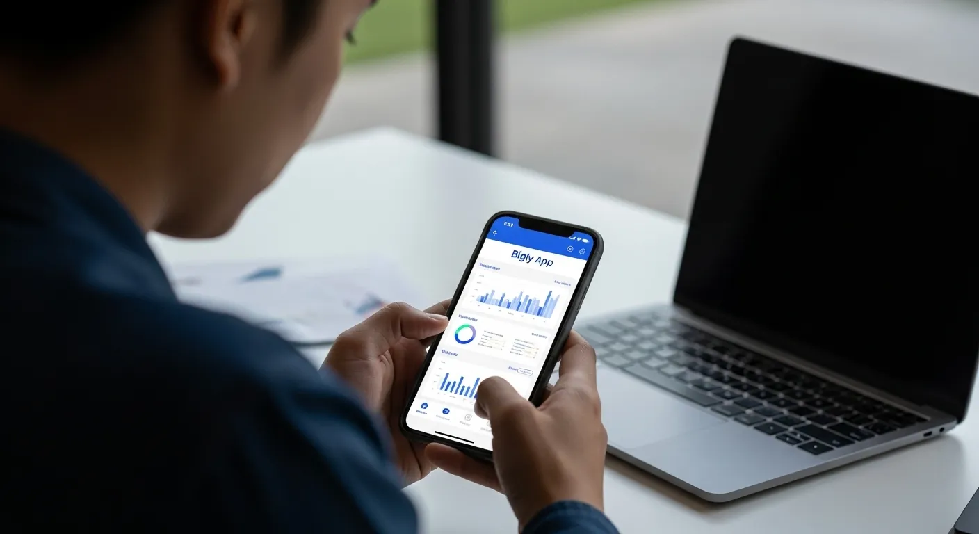 Bigly app से घर बैठे पैसे कमाने वाला व्यक्ति