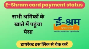 e-shram card payment status