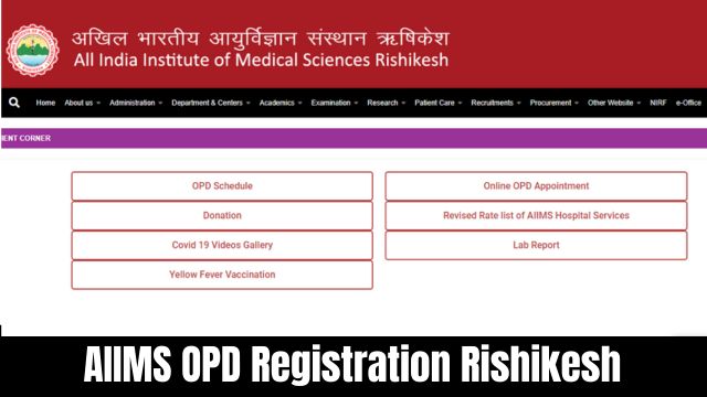 AIIMS OPD Registration Rishikesh