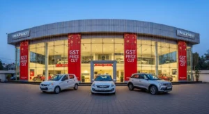 Maruti Suzuki Alto, Swift और Brezza का panoramic view showroom में GST price cut के साथ