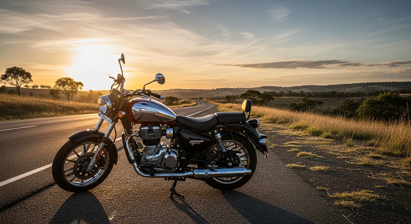 Meteor 350 का panoramic view