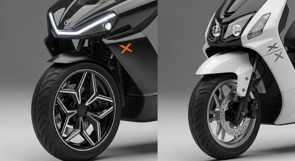 Ola Electric S1 X और Roadster X design highlight close-up