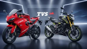 TVS Apache RR 310 और RTR 310 का panoramic view launch photo