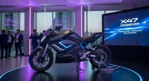 Ultraviolette X47 Crossover का panoramic view launch photo