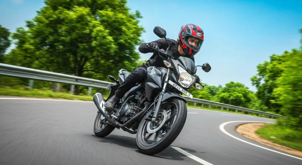 2025 Honda Shine 125 in action on Indian roads