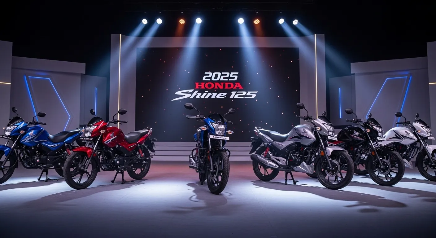 2025 Honda Shine 125 updated model showcased in India with new colors and features