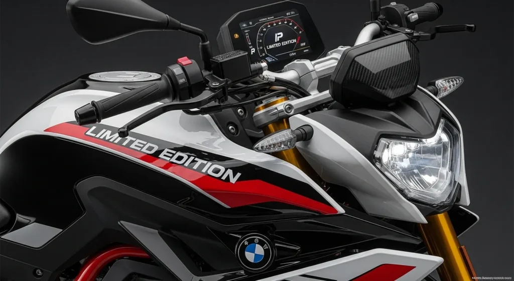 BMW G 310 RR Limited Edition design details with new graphics and styling