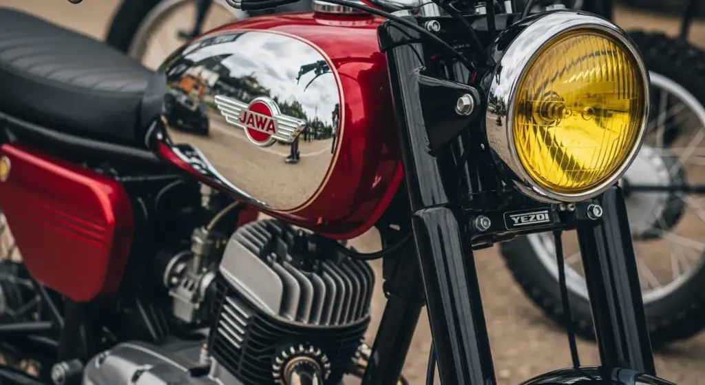 Jawa Yezdi bike design highlights