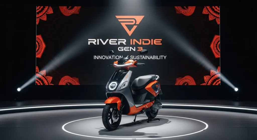 River Indie Gen 3 electric scooter showcased during India launch event