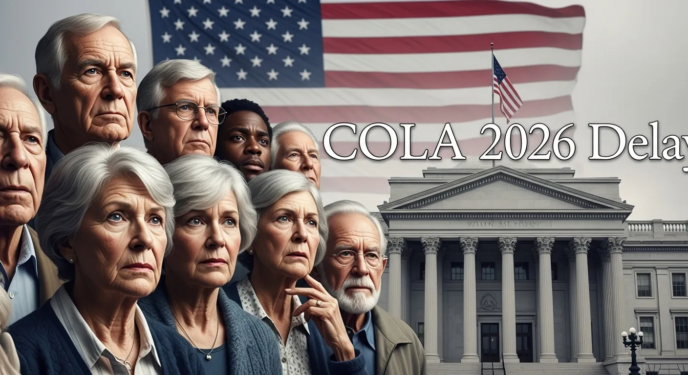 Senior citizens waiting for COLA 2026 update amid U.S. government shutdown.