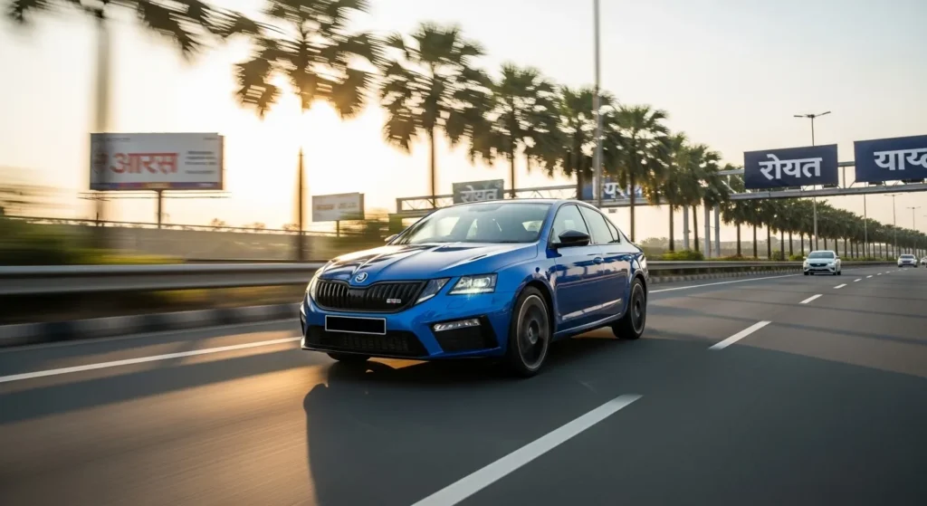 Skoda Octavia RS 2025 performance test on Indian highways