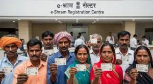 e-Shram and PM-SYM pension scheme integration in India