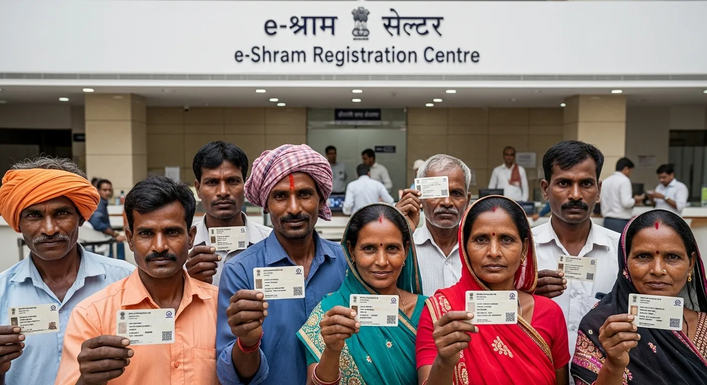 e-Shram and PM-SYM pension scheme integration in India