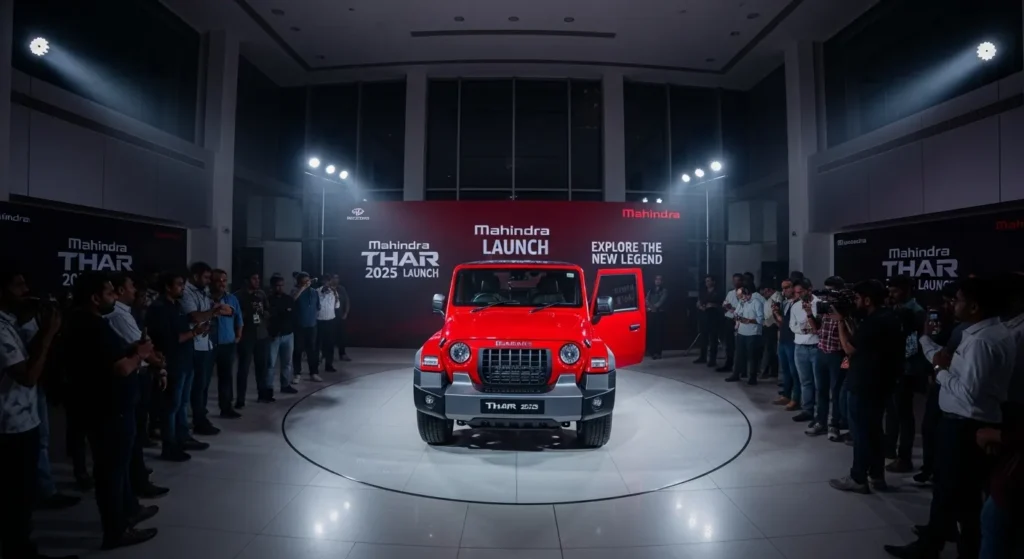 mahindra thar 2025 facelift launch event photo in India