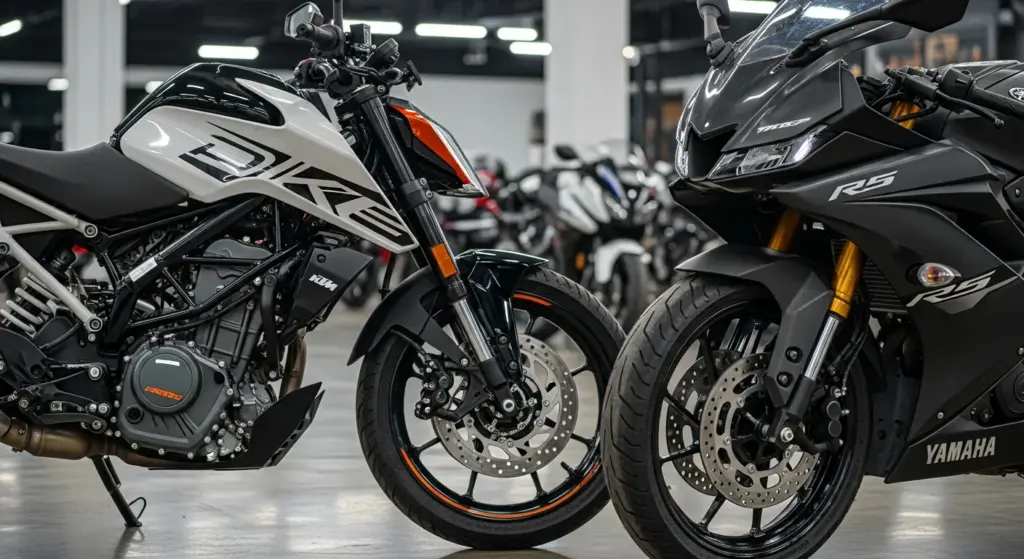 TM Duke 250 और Yamaha R15 V5
